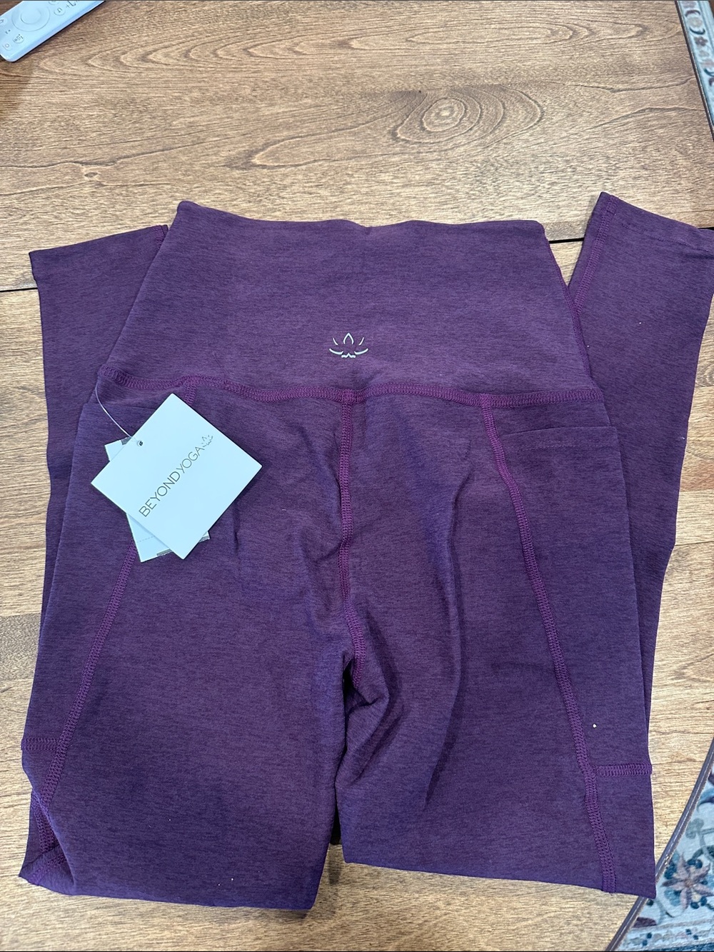 Beyond Yoga Plum Purple High-Waist Leggings